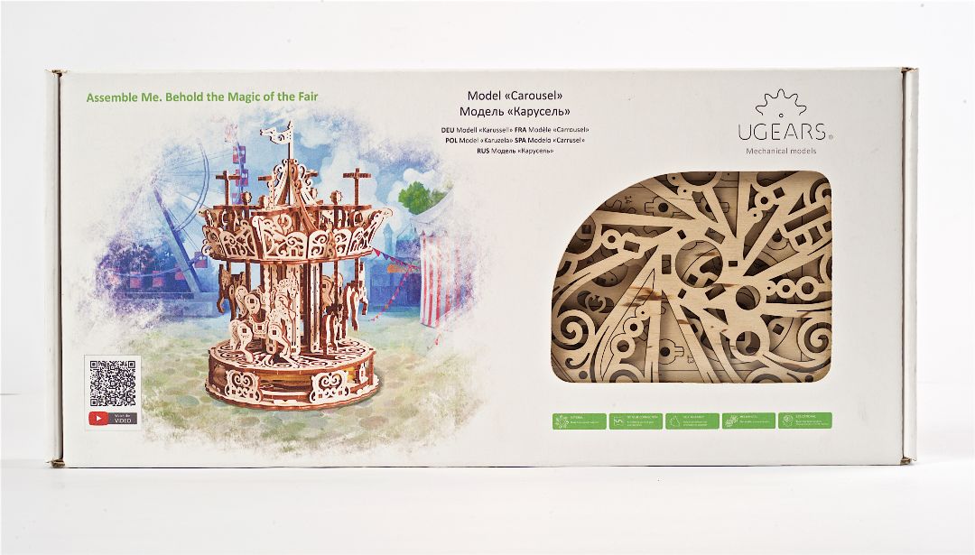 UGears Carousel - 305 Pieces - Click Image to Close