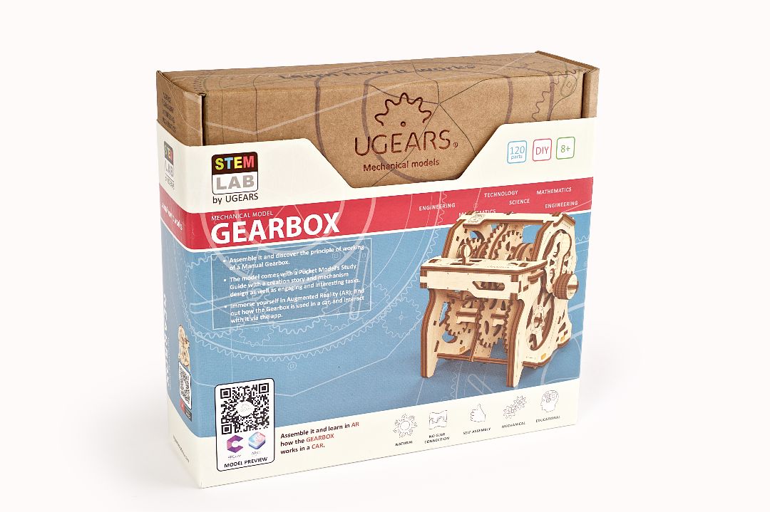Ugears Gearbox STEM LAB - 120 Pieces