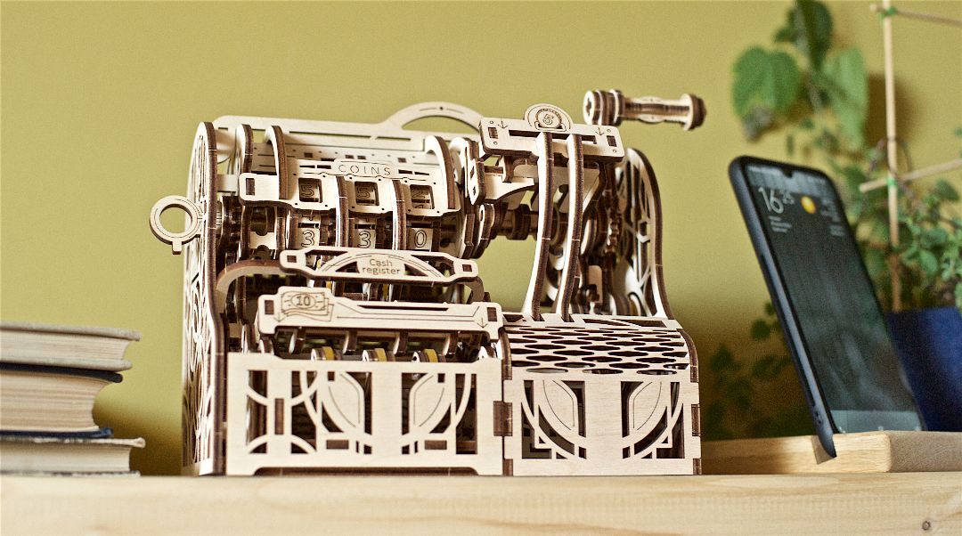 UGears Cash Register - 405 pieces - Click Image to Close