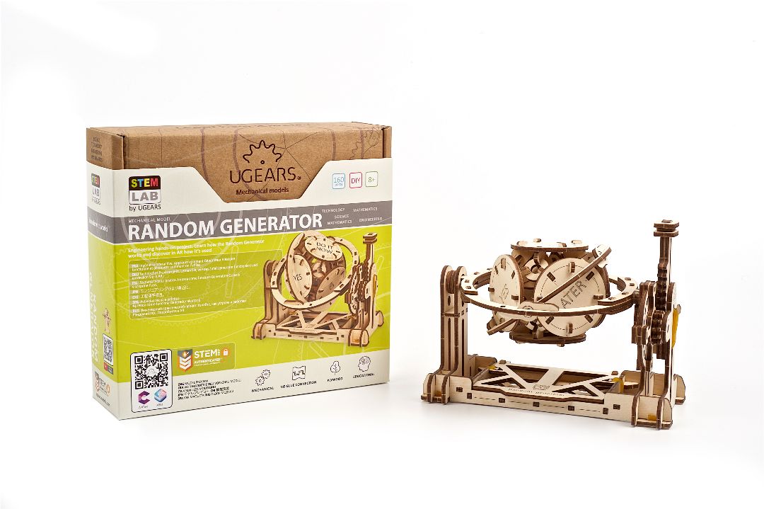 UGears STEM LAB Random Generator - 160 Pieces - Click Image to Close