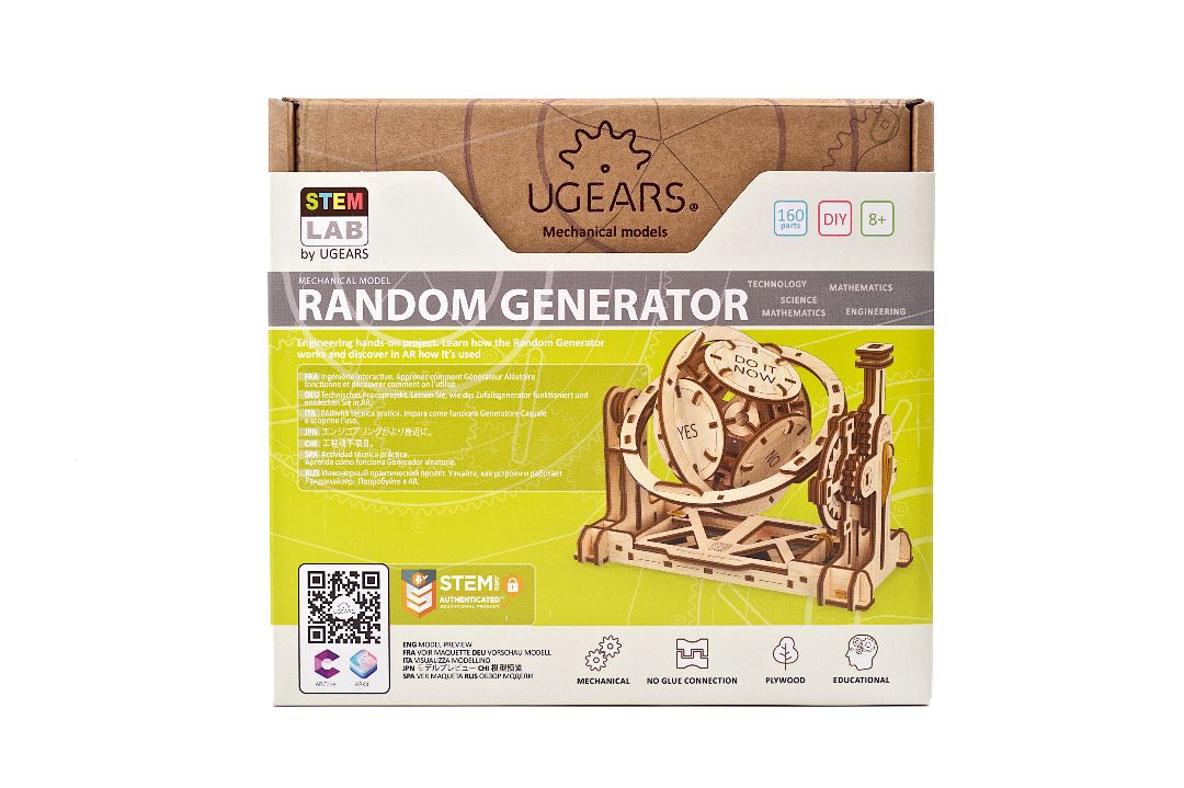 UGears STEM LAB Random Generator - 160 Pieces - Click Image to Close