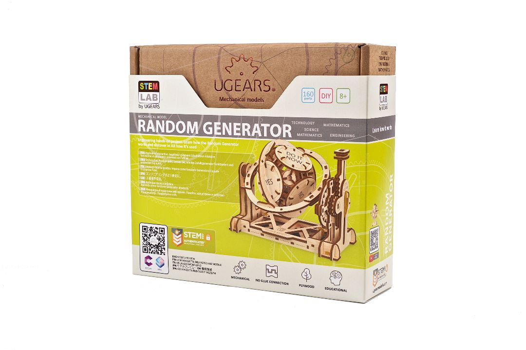 UGears STEM LAB Random Generator - 160 Pieces - Click Image to Close
