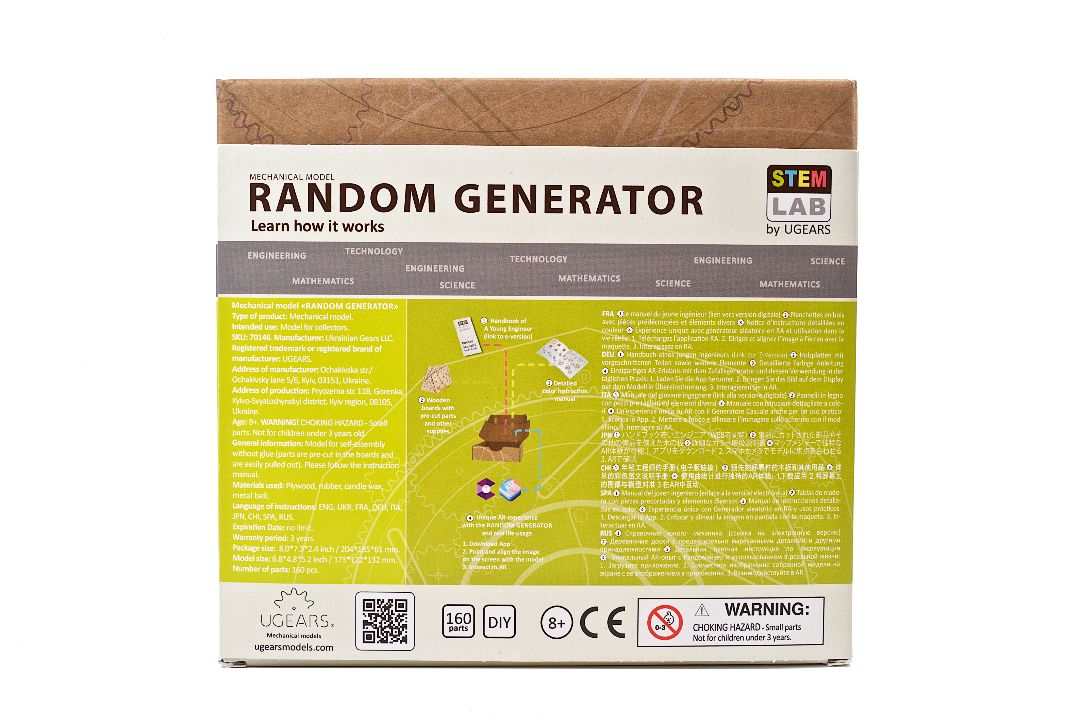 UGears STEM LAB Random Generator - 160 Pieces