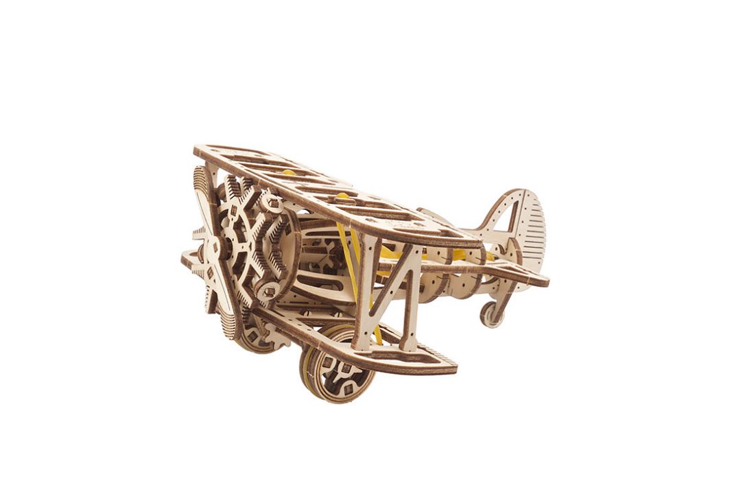 Ugears Mini-biplane (New Packaging design) - 84 Pieces