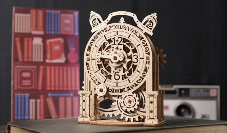 UGears Vintage Alarm Clock - Click Image to Close