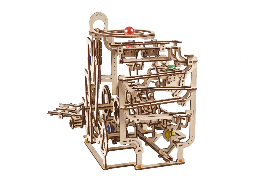 Ugears Marble Run Tiered Hoist - 315 Pieces