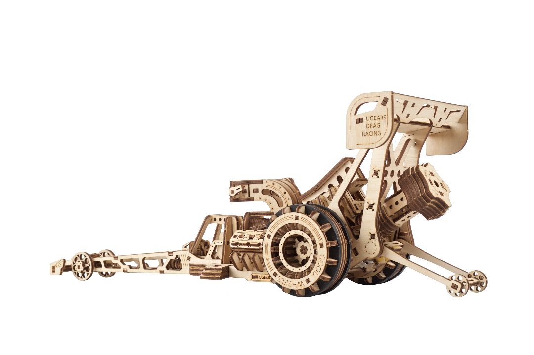 UGears Top Fuel Dragster - 321 Pieces - Click Image to Close