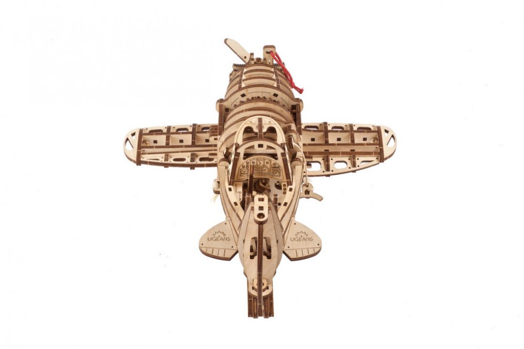 UGears Mad Hornet Airplane - 354 Pieces - Click Image to Close