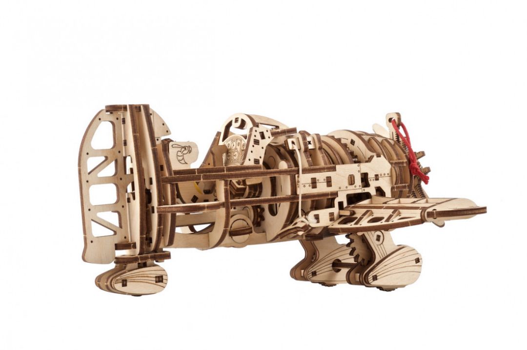 UGears Mad Hornet Airplane - 354 Pieces - Click Image to Close