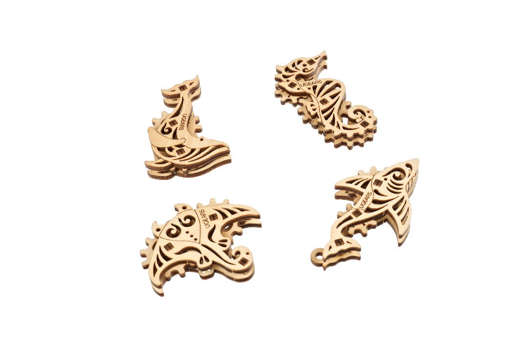 UGears U-Fidget Pacific Ocean (4 Models, Hanging Box) - 33 Piece