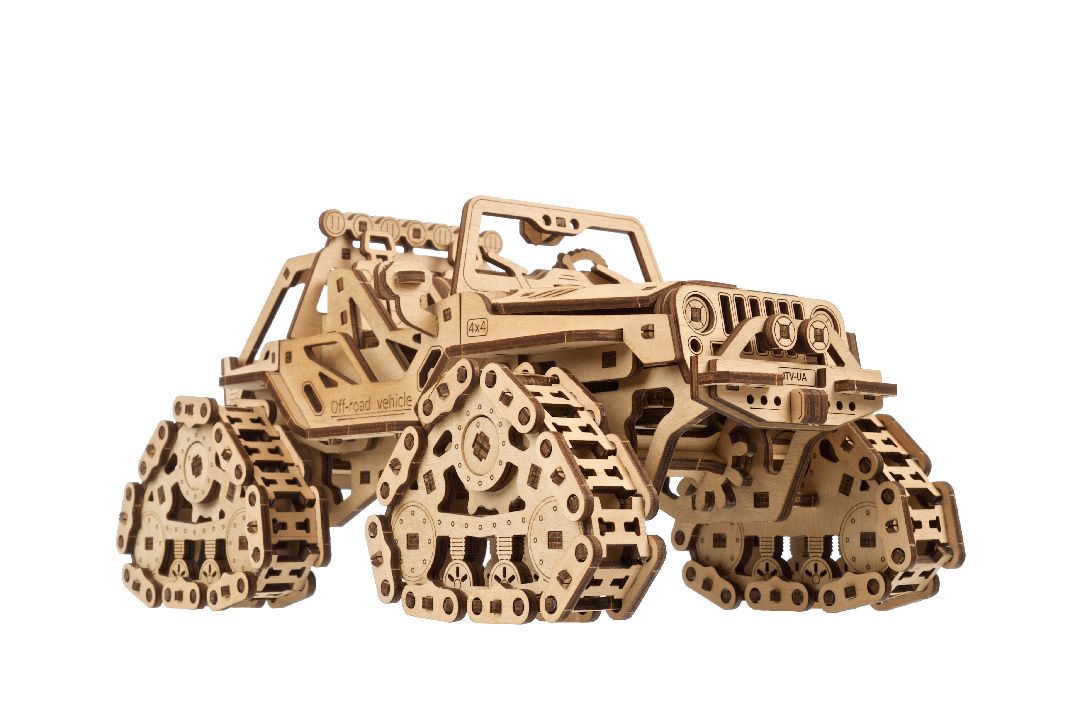 UGears Tracked Off-Road Vehicle - 423 Pieces - Click Image to Close