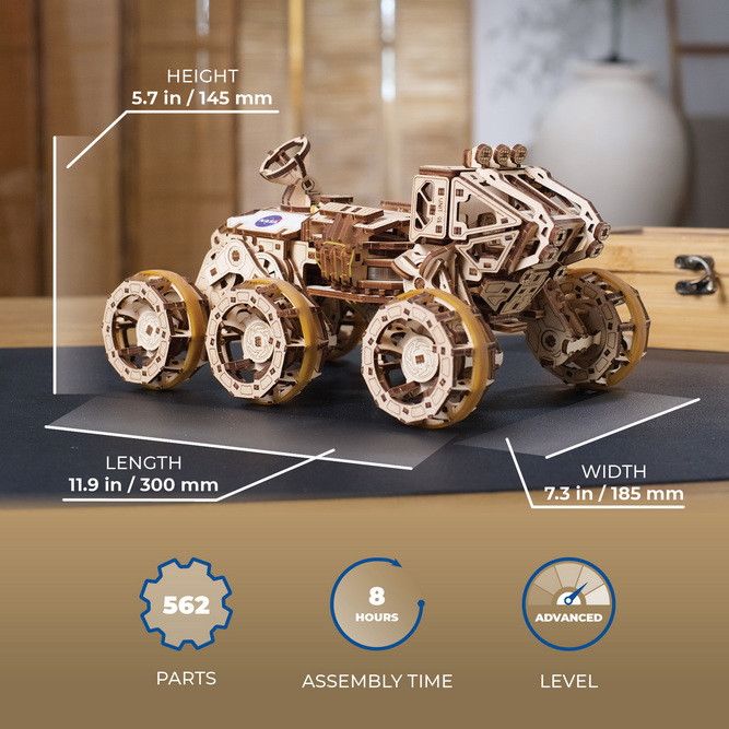 UGears Manned Mars Rover - 562 Pieces - Click Image to Close