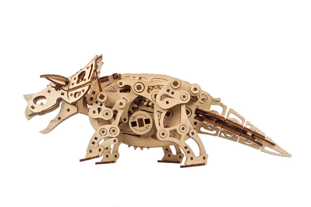 Ugears Triceratops - 400 Pieces (Advanced) - Click Image to Close