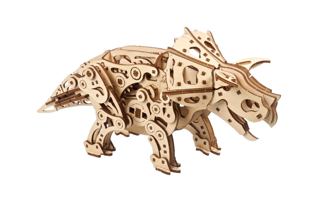 Ugears Triceratops - 400 Pieces (Advanced) - Click Image to Close