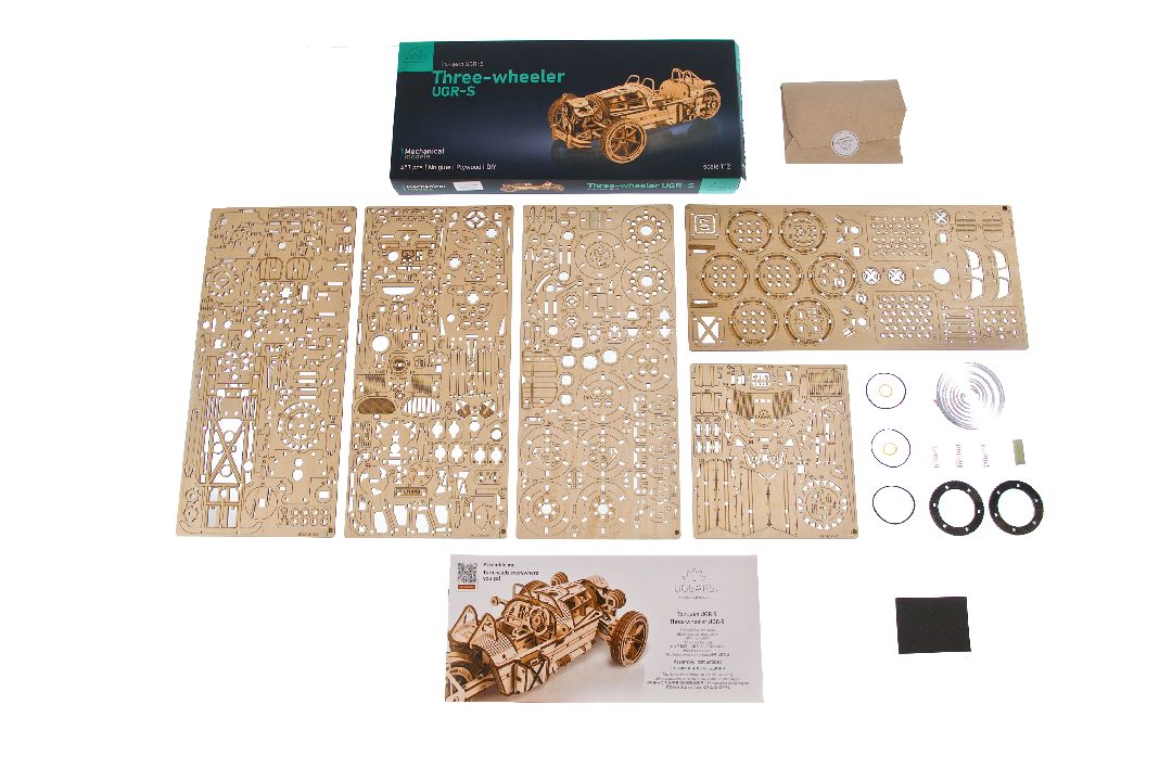 Ugears Three-wheeler UGR-S - 457 Pieces (Advanced)