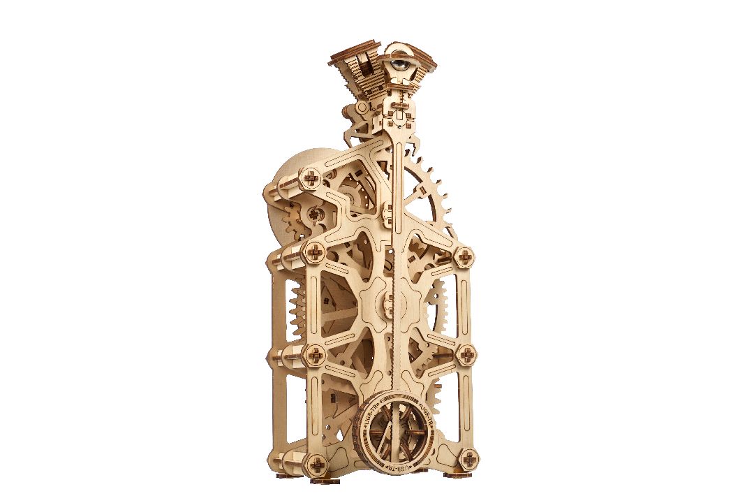 Ugears Engine Clock - 265 Pieces (Advanced) - Click Image to Close