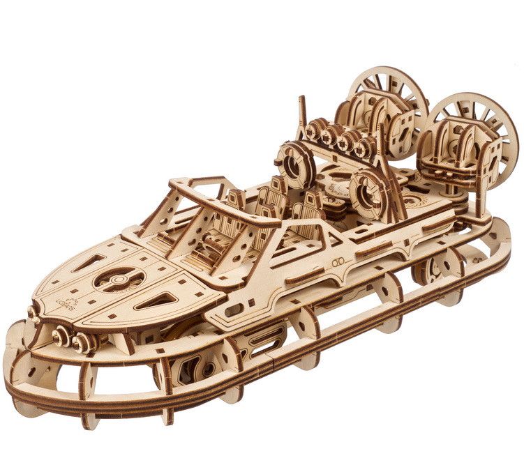 UGears Rescue Hovercraft - 383 Pieces (Medium) - Click Image to Close