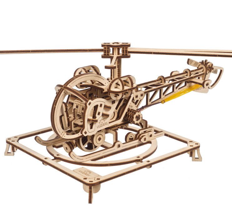 UGears Mini Helicopter - 167 Pieces (Easy) - Click Image to Close