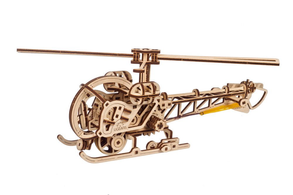 UGears Mini Helicopter - 167 Pieces (Easy)