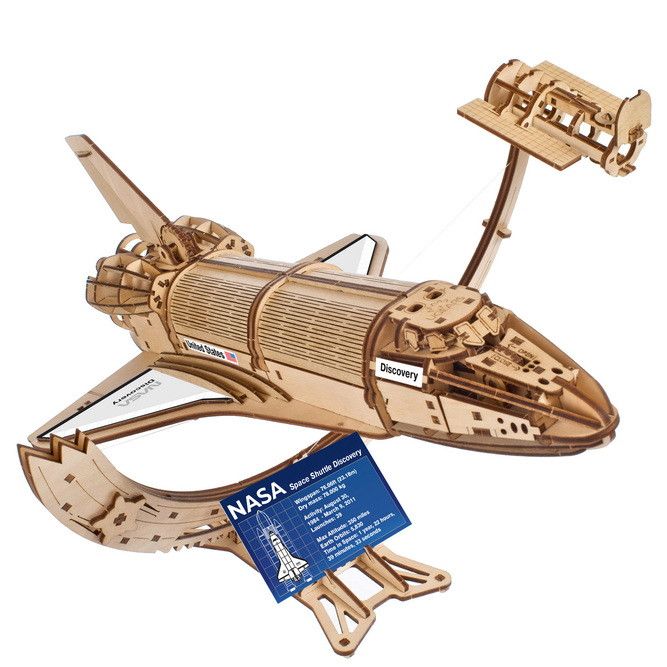 UGears NASA Space Shuttle Discovery - 315 Pieces (Medium)