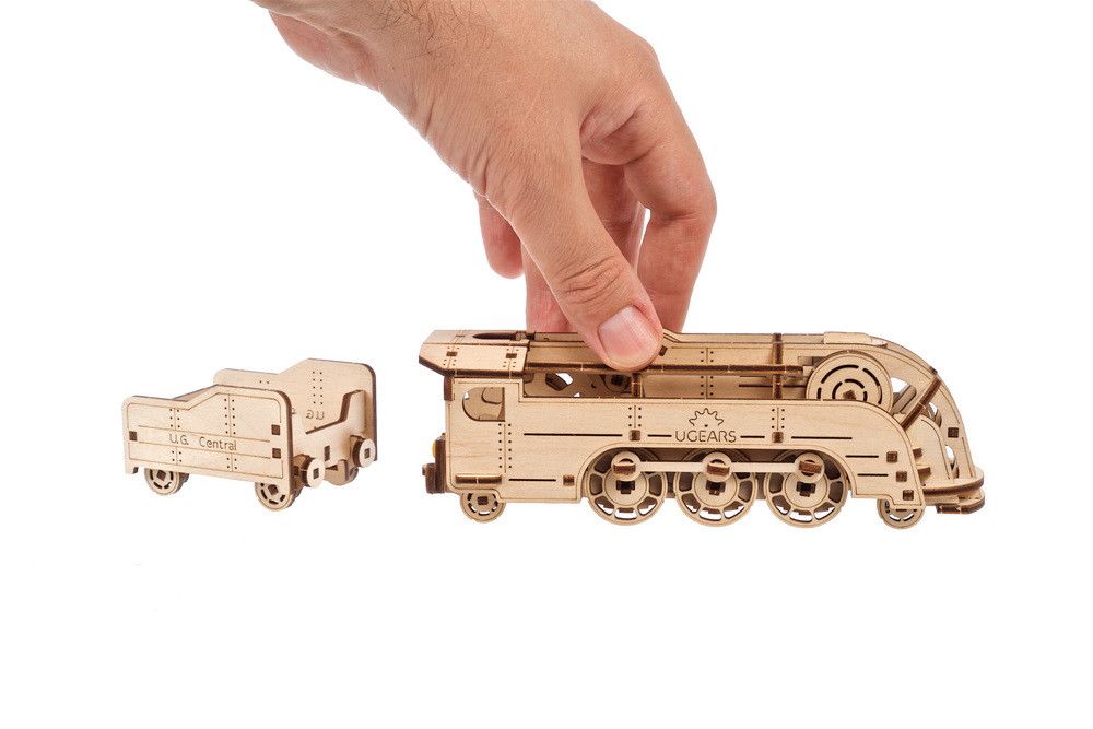 UGears Mini Locomotive - 172 Pieces (Easy) - Click Image to Close