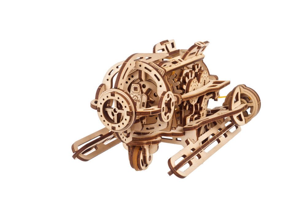 UGears Steampunk Submarine - 200 Pieces (Easy) - Click Image to Close