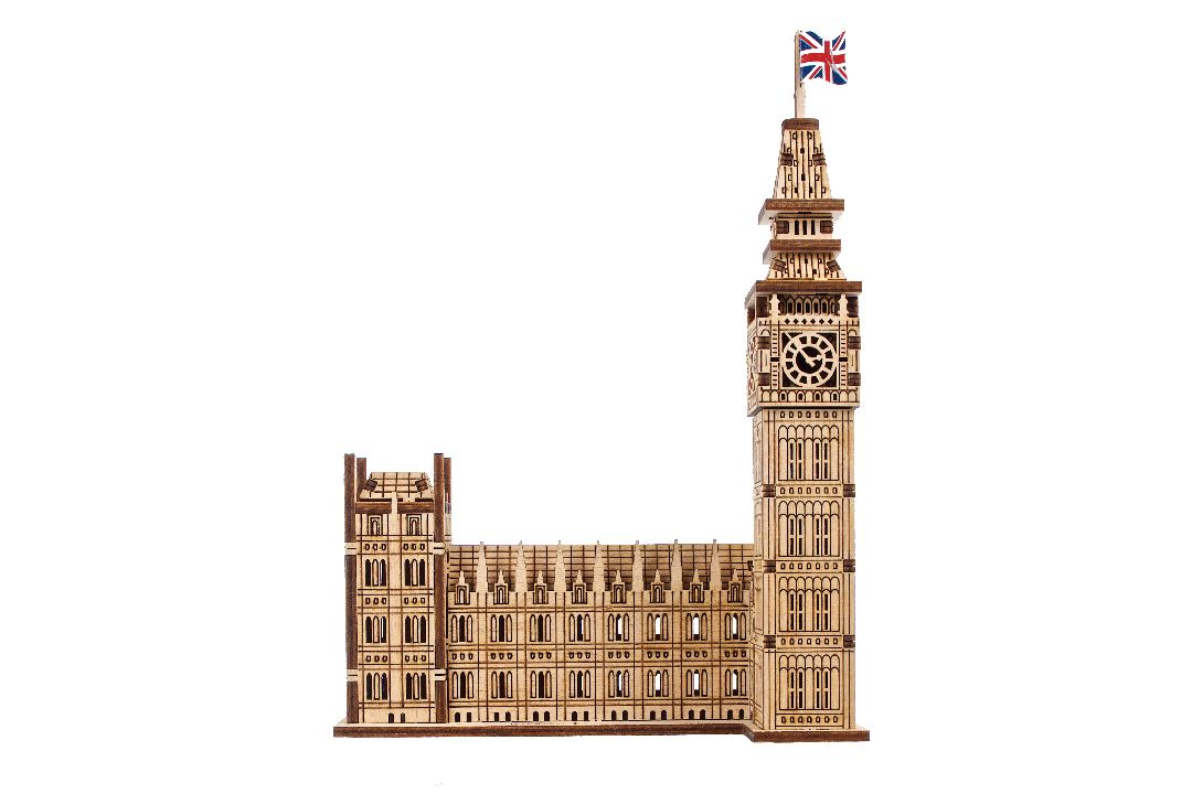 UGears Big Ben - 63 Pieces - Click Image to Close