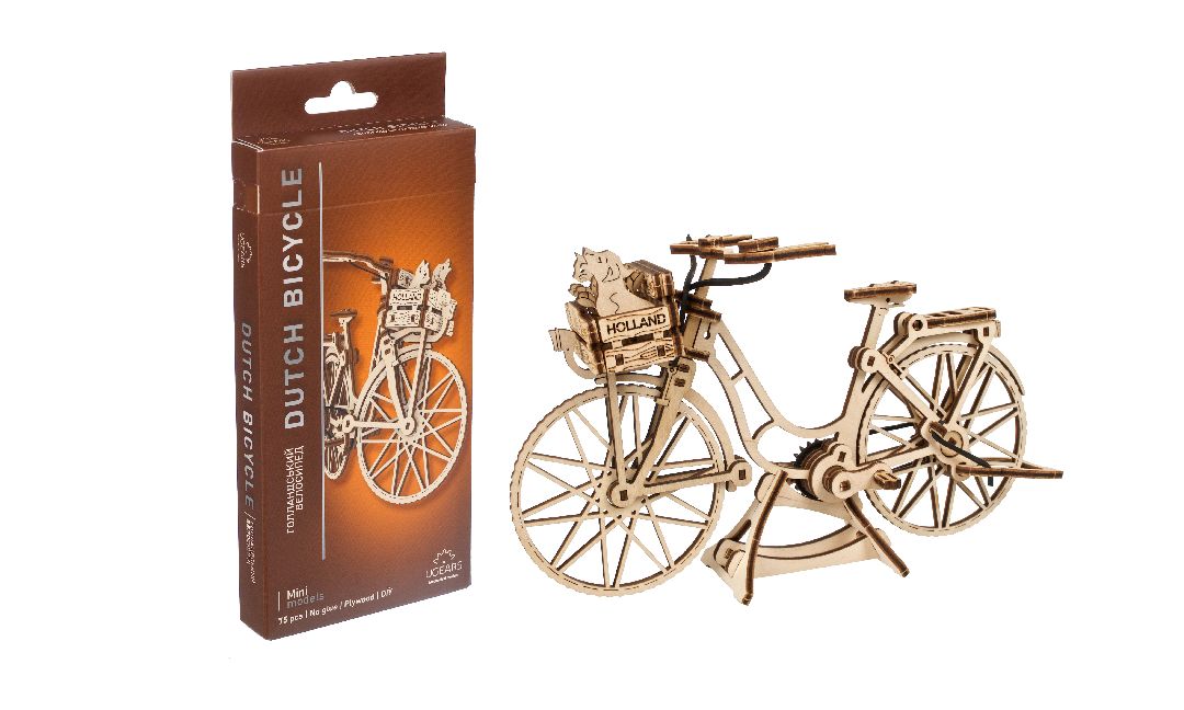 UGears Dutch Bicycle - 75 Pieces - Click Image to Close