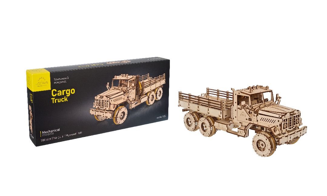 UGears Cargo Truck (New Model) - 550 Pieces - Click Image to Close