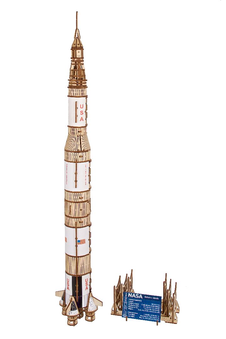 UGears NASA Saturn V (New Model) - 500 Pieces