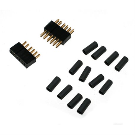 Deans Micro 5 Pin Connector Plugs (1 pair)