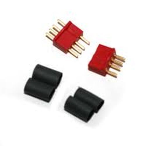 Deans Micro Plug 4R Red Polarized Connector