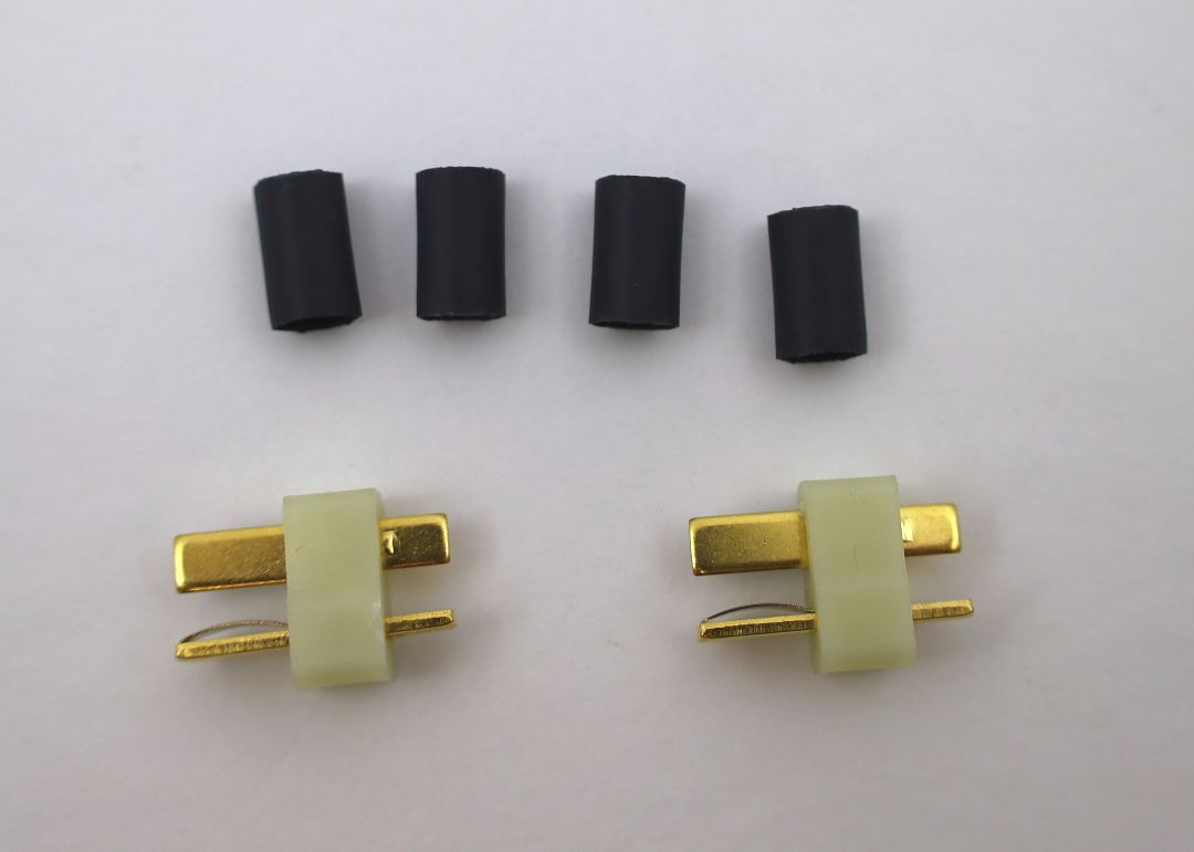 Deans HW High Temp - Ultra Plug White (2 pack Male) 3/16