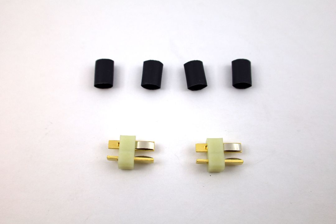 Deans HW High Temp - Ultra Plug White (2 pack Male) 1/4