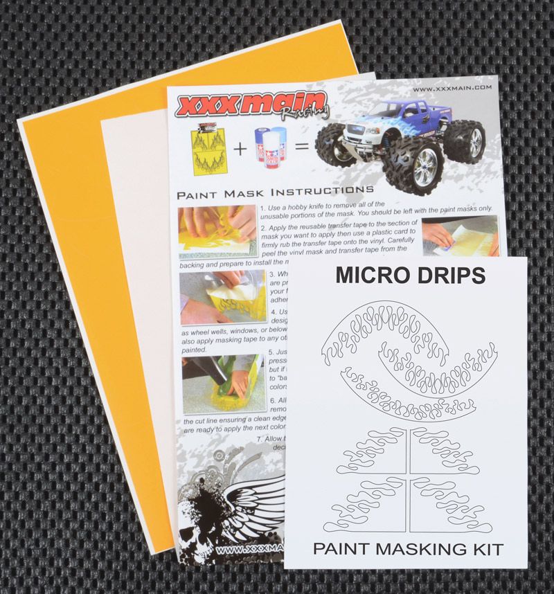 XXX Main Racing Micro Drips Paint Mask