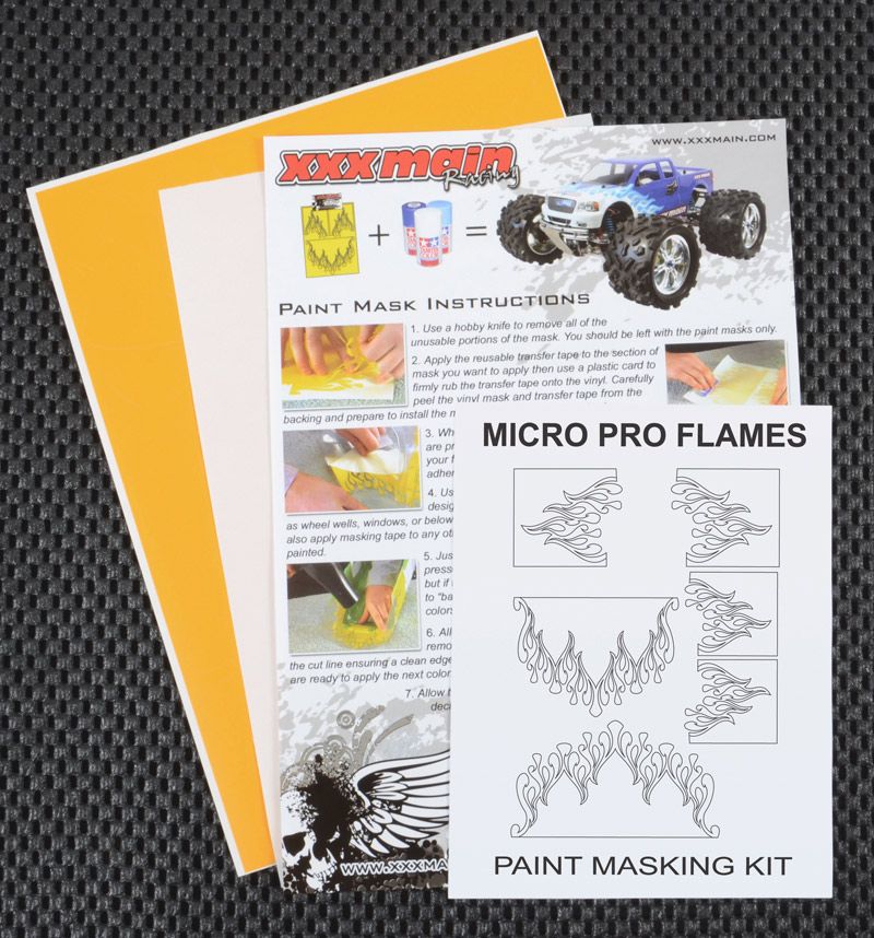 XXX Main Racing Micro Pro Flames Paint Mask