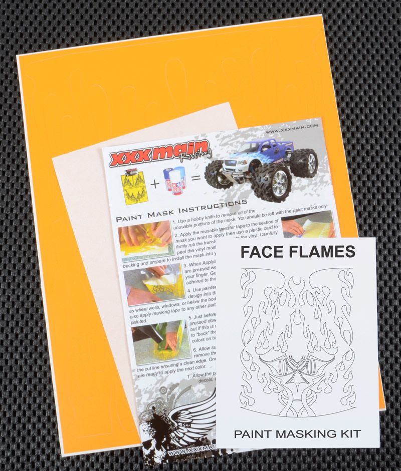 XXX Main Racing Face Flames Paint Mask - Click Image to Close