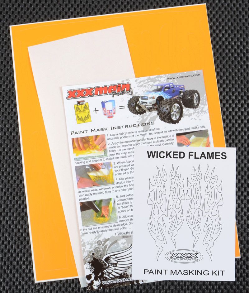 XXX Main Racing Wicked Flames Paint Mask - Click Image to Close