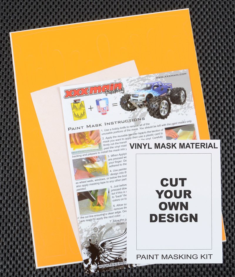 XXX Main Racing Do It Yourself Paint Mask - Click Image to Close