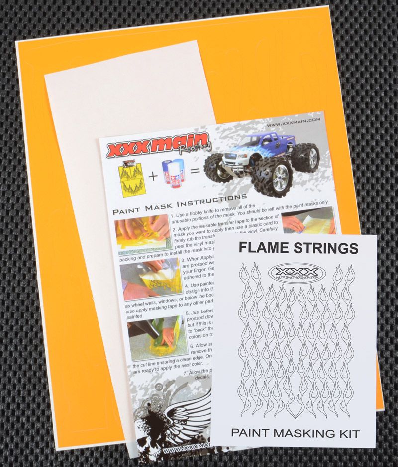 XXX Main Racing Flame Strings Paint Mask - Click Image to Close