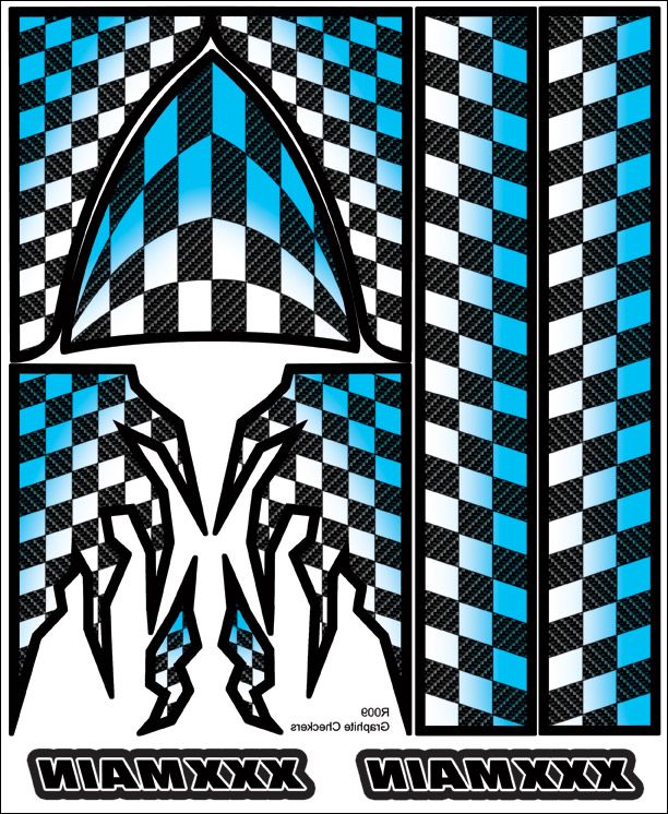 XXX Main Racing Graphite Checkers Internal Graphic